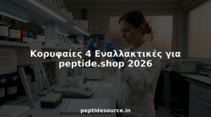 Ένας επιστήμονας μελετά και συγκρίνει δείγματα πεπτιδίων στο εργαστήριο, προσπαθώντας να ανακαλύψει διαφορές και να κατανοήσει τις ιδιότητές τους.